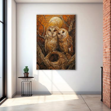 Painting of Owls